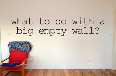 Help me decide what to do with our big empty wall? Empty Wall Ideas, Crock Pot Hot Chocolate, Wall Color Combination, Indoor Plant Wall, Wall Decoration Ideas, Family Room Walls, Dorm Room Walls, Dorm Wall Decor, Plank Walls