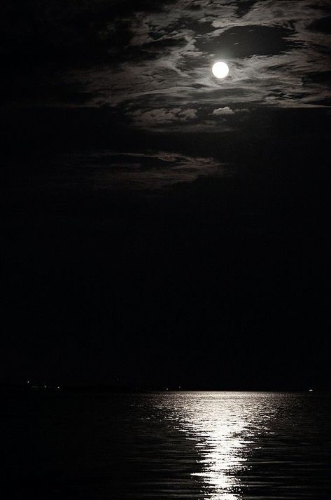 Pantai Aesthetic, Black And Grey Wallpaper, Iphone Beauty, Sea Video, Iphone Wallpaper Video, Black Ocean, Beach At Night, Dark Paradise, Moon Pictures