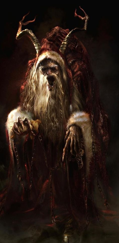 Krumpas Christmas, Christmas Horror Art, Krampus Movie, Halloween Creatures, Scary Christmas, Christmas Horror, Art For Decor, Haunted Attractions, Creepy Christmas