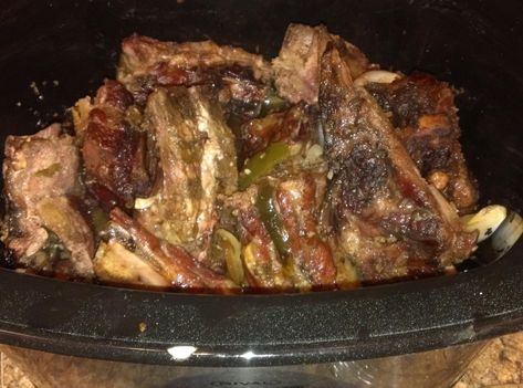 These smoked neckbones are the best. I have baked them before but I decided to put them in a crockpot and the results turned out great. Crockpot Neckbones, Smoked Pork Neck Bones Recipe, Neckbone Recipe, Pork Neck Bones Recipe, Pork Bones, Crockpot Meat, Southern Recipes Soul Food, T Bone Steak, Neck Bones