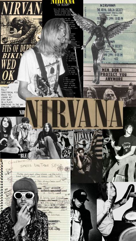 Check out emo_brocken_3's Shuffles #nirvana #monochrome #grunge 90s Grunge Aesthetic Images, Emo Posters, Appreciation Station, Nirvana Wallpaper, 90s Grunge Aesthetic, Nirvana Poster, Really Cool Wallpapers, Music Wallpapers, Nirvana Nevermind