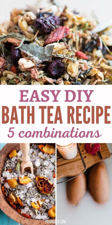 Herbal Bath Tea Dried Flowers Bath Salts, Bath Diy Recipes Relaxing, Herb Bath Recipe, Bath Recipes Relaxing, Homemade Self Care Recipes, Homemade Milk Bath Recipe, Hibiscus Bath Soak, Witchy Soap Recipes, Herbal Bath Soak Recipe