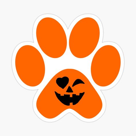 Get my art printed on awesome products. Support me at Redbubble #RBandME: https://www.redbubble.com/i/sticker/Cute-Pumpkin-Paw-Animal-Halloween-by-AubrieBea/165341213.EJUG5?asc=u Halloween Sticker, Medical Bills, Dog Stickers, Halloween Stickers, Cute Pumpkin, I Design, Face Drawing, Paw Print, Hand Drawn