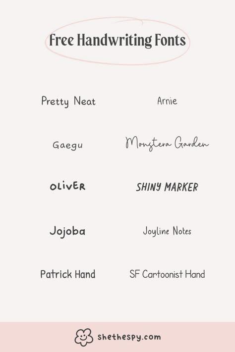 Cute Fonts For Notes, Fonts That Look Like Handwriting, Aesthetic Fonts Onenote, Aesthetic Goodnotes Fonts, Fonts In Goodnotes, Best Fonts For Goodnotes, Goodnotes Handwriting Font, Best Goodnotes Fonts, Cute Font Handwriting