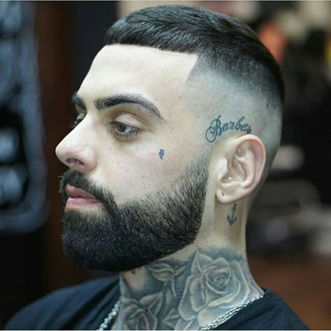 Burn Tattoo, Small Face Tattoos, Best Neck Tattoos, Face Tats, Small Face, Tattoo Stencil Outline, Cool Small Tattoos, Face Tattoos, Corte De Cabelo Masculino