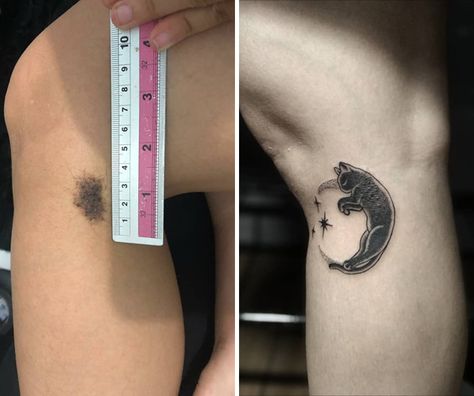 Birth Mark Tattoo Birthmark Tattoo, Mark Tattoo, Body Positivity Art, Scar Tattoo, Incredible Tattoos, Positive Art, Tattoo Cover-up, Cover Up Tattoo, Cover Up Tattoos