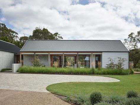 Honeysuckle House, Simple Architecture, Timber Pergola, Weatherboard House, Australian House, Pool Landscape, Passive Solar Design, Glass Pool, Solar Design