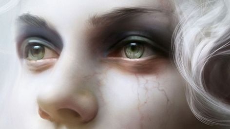 Vampire Skin, Michael Hussar, Vampire Character, Demon Makeup, Translucent Skin, Pale Makeup, Tips For Painting, Anime Show, Vampire Love