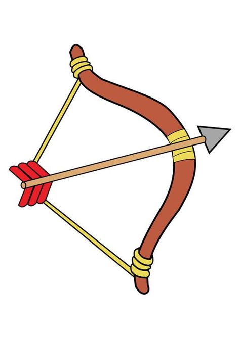 Imagen arco y flecha. Ilustración - Imágenes para escuelas y educación. Img 26404 Arrow Image, Arrow Illustration, Arrow Clipart, Cartoon Bow, Arrow Drawing, Archery Arrows, Sunday School Crafts For Kids, Trophy Design, Archery Bow