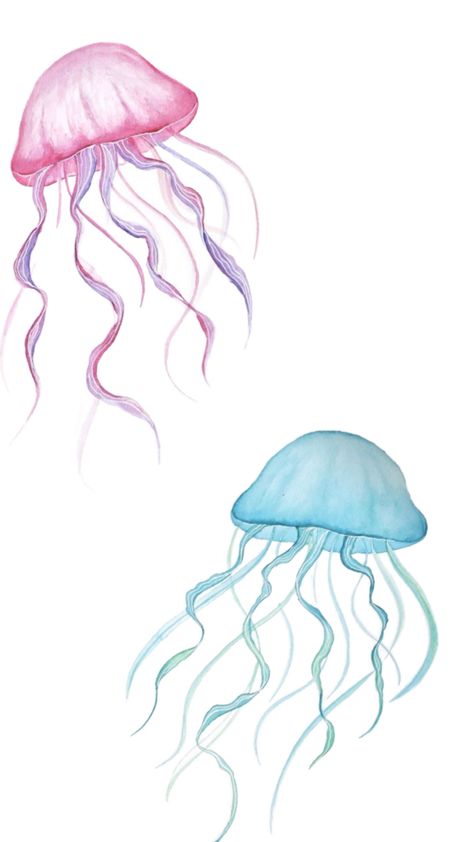 Cute aesthetic beach jellyfish pink and blue Pink And Blue Drawing, Jellyfish Aesthetic Wallpaper, Pink Jellyfish Wallpaper, Jellyfish Aesthetic, Pink Jellyfish, Blue Drawings, Fish Drawings, Wallpaper Photos, Jelly Fish