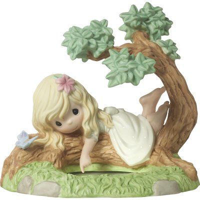 Precious Moments Girl on Tree with Mirror Pond Base Figurine Looking In Mirror, Porcelain Dolls For Sale, Precious Moments Dolls, Japanese Tea Set, Indian Dolls, Precious Moments Figurines, The Reflection, Porcelain Jewelry, Porcelain Art