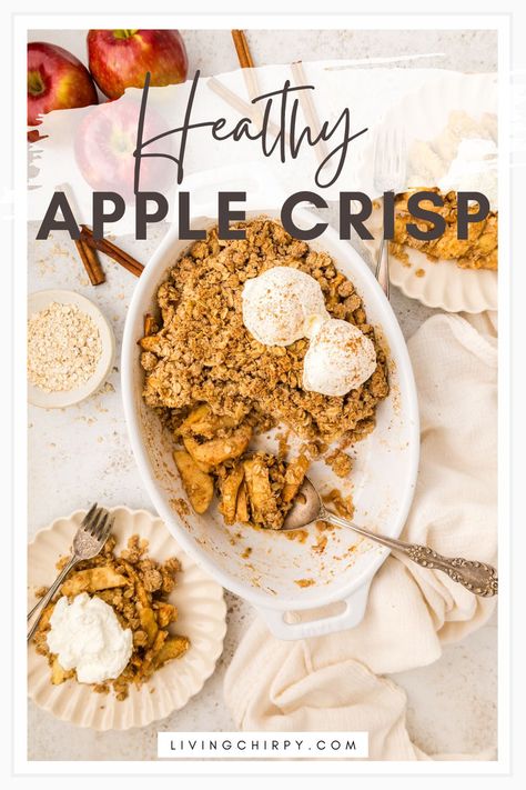 Healthy Apple Crisp Healthy Fruit Crumble, Paleo Apple Dessert, Keto Apple Pie, Fruit Crumble Recipe, Apple Crisp Recipe Healthy, Apples And Honey, Almond Crumble, Apple Crisp Topping, Crisp Desserts