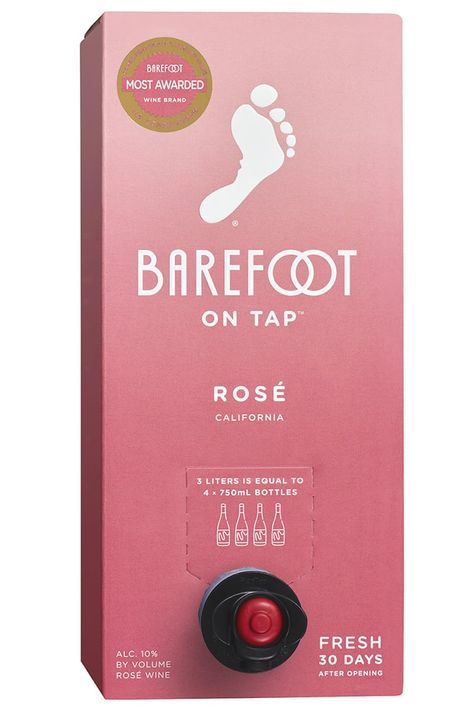 Barefoot’s New Boxed Wine Has 4 Bottles in Each, So Consider Your Weekend Rosé Needs Covered Product Moodboard, Paint Practice, Boxed Wine, Wine Making Process, Wine Spritzer, Box Wine, Open Rose, Wine Drinkers, Wine Brands