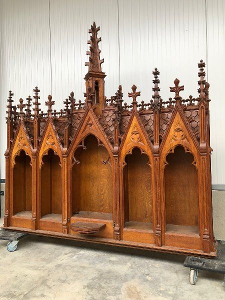 Gothic Style Furniture, Gothic Revival Furniture, Gothic Period, Gothic Ornament, Gothic Frame, Gothic Interior, Georgian Interiors, Church Aesthetic, Medieval Furniture