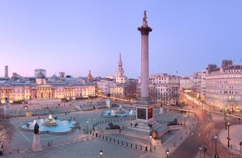 Trafalgar Square Twilight Panorama ... Trafalgar Square London, 360 Photography, 360 Virtual Tour, Places To Rent, Piccadilly Circus, Trafalgar Square, London Photography, London Underground, London Eye