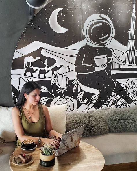 Coffee And Sandwich, Cute Coffee Shops, Astronomy Design, Boba Shop, Exhibition Project, Coffee Shop Interior, Cute Coffee Shop, Coffee Shop Interior Design, Coffee Shop Ideas