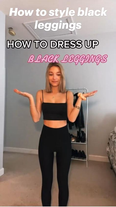 Style Black Leggings, How To Have Style, Outfits Simple, Outfits Retro, Outfits Stylish, Cute Lazy Outfits, Trendy Outfits For Teens, Lazy Outfits, Hacks Clothes