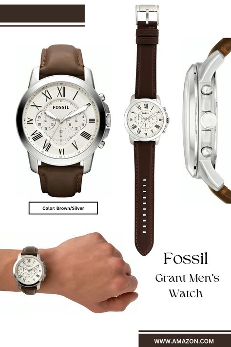 Fossil Watches For Men, Watch Ideas, Infographic Poster, Instagram Creative Ideas, Best Watches For Men, Fossil Watch, Fossil Watches, Everyday Adventures, Roman Numeral