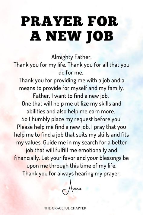 Prayers For Journaling, Pray For New Job, Bible Verse For New Job, How To Pray For A New Job, Prayers For Work Opportunity, Looking For A New Job Quotes, Better Job Quotes, Bible Verse For Job Search, New Job Quotes Inspirational