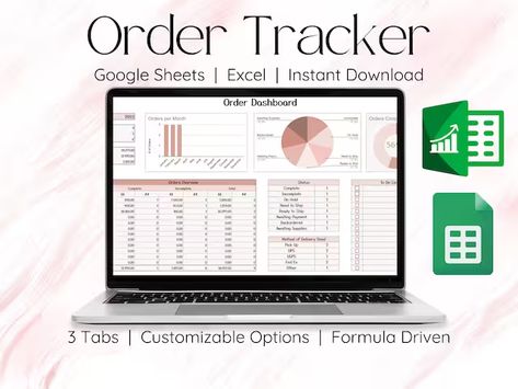 Small Business Spreadsheet, Business Spreadsheets, Business Spreadsheet, Spreadsheet Design, Business Tracker, Order Tracker, Bookkeeping Templates, Business Trends, Google Sheets