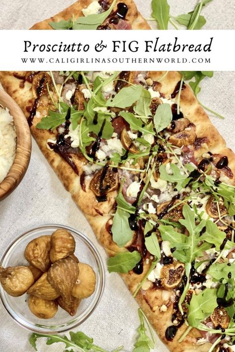 Flatbread Fig Prosciutto, Fig Flatbread Recipes, Fig And Prosciutto Flatbread, Fall Flatbread Recipes, Holiday Appitizers, Prociutto Appetizers, Cranberry Apple Butter, Prosciutto Flatbread, Fig Flatbread