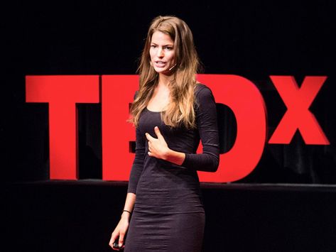 Cameron Russell, Ted Talk, Women Talk, Aesthetic Women, Stylish Jackets, Ted Talks, A Magazine, Female Entrepreneur, Vision Board