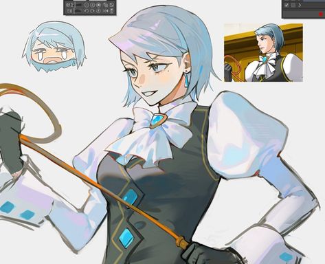 GS7LDJebMAIYC8K (1083×879) Franziska Von Karma, Von Karma, Apollo Justice, Phoenix Wright, Video Game Development, Ace Attorney, Mega Man, Monster Hunter, Street Fighter