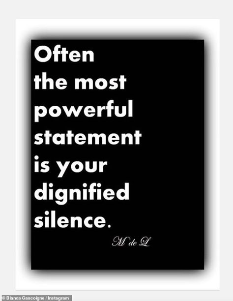 Cryptic: The quote read: 'Often the most powerful statement is your dignified statement.'... Cryptic Quotes Thoughts, Cryptic Quotes, My Philosophy, Breakup Quotes, Philosophy, Letter Board, Psychology, Reading, Quotes