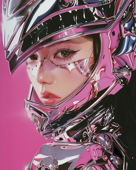 Futuristic Pictures, Chromatica Aesthetic, Metallic Drawing, Random Reference Photos, Model Core, 3d Aesthetic, Y2k Motorcycle, Iconic Aesthetic, Futurism Art