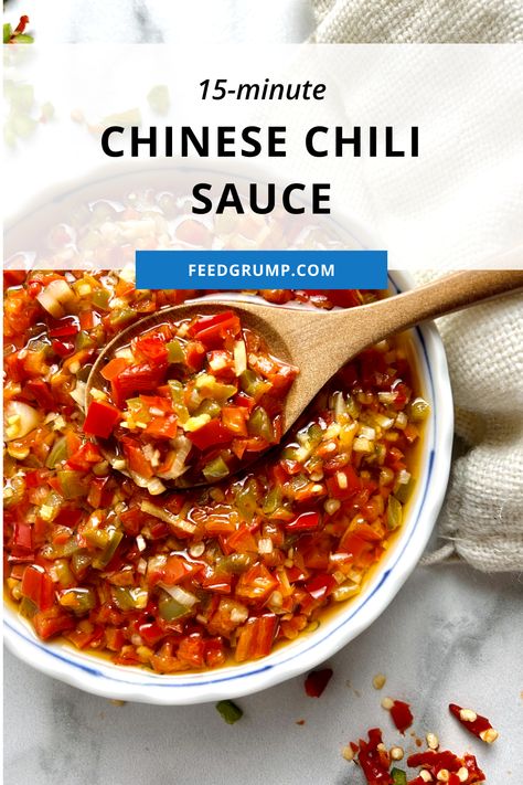 Chinese Chili Sauce Recipe, Asian Sweet Chili Sauce Recipes, Spicy Thai Chili Sauce Recipe, Spicy Wontons With Chili Oil, Chinese Chili Sauce, Spicy Wonton Sauce Chili Oil, Chinese Sauce Recipe, Chinese Garlic Sauce, Rice Meat