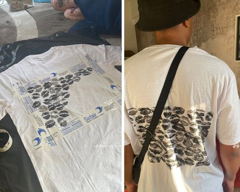 A TikTok video of a lady making a DIY t-shirt for her boyfriend was a hit on social media. Women loved how she used acrylic paint to get the perfect design. Gift For Partner, Plain White T's, Diy T Shirt, Get A Boyfriend, Lucky Man, The Girlfriends, Using Acrylic Paint, Tiktok Video, T Shirt Diy