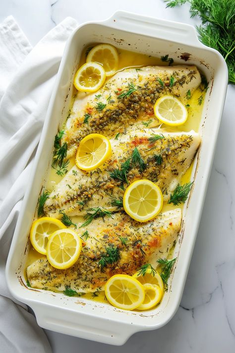 Keto Lemon-Herb Baked Flounder - I Eat Keto Low Calorie Flounder Recipes, Bake Flounder Recipes Oven, Keto Flounder Recipes, Baked Flounder Recipes, Blackened Flounder, Flounder Fish Recipes, Flounder Fish, Flounder Fillet, Flounder Recipes