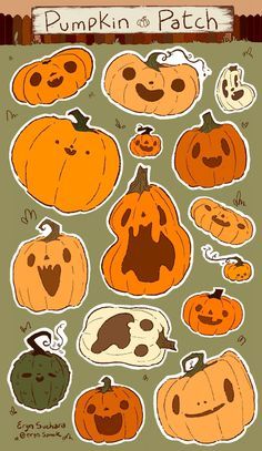 Pumpkin Sticker Sheets. #stikers #stiker #art Halloween Insta Stickers, Autumn Stickers Aesthetic, Smashing Pumpkins Sticker, Pink Ribbon Wallpaper, Trick Or Treat Sticker, Pumpkin Stickers, Funny Iphone Wallpaper, Boys Wallpaper, Trendy Halloween