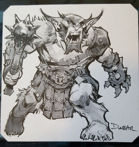 Bugbear Character Art, Max Dunbar, Dnd Monster, Fantasy Races, Comic Collection, Dungeon Master, Medieval Fantasy, Art Inspo, Character Art