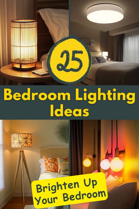 Looking for bedroom lighting inspiration? Discover 25 creative ways to light up your bedroom, from pendant lights to moon lamps, and create the perfect ambiance. #BedroomLighting #HomeDecorIdeas #LightingInspiration #CozyBedrooms #InteriorDesignTips Led Lights Bedroom Adult, Cool Bedroom Lights, Ambiance Lighting Bedroom, Soft Lighting Bedroom, Bedroom Wall Light Fixtures, Room Wall Lighting Ideas, Light Ideas For Bedroom, Bedroom Lights Ideas, Small Bedroom Lighting