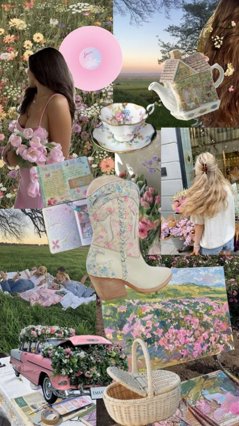 #spring #springaesthetic #springtime #springvibes #lovertaylorswift #flowers #floweraesthetic #flowershuffles #floweraesthetic #flowersaesthetic #tea #teaparty #moodboards #springmoodboard Spring Fling Aesthetic, Aesthetic Colleges, Spring Aesthetic Outfit, Spring Fling Party, Story Examples, Spring Vision Board, Feminine Girl, Spring Moodboard, Spring Cottagecore