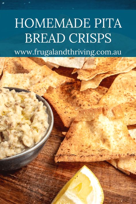 Save on crisps and crackers at your next party with these easy, frugal and versatile homemade pita bread crisps. These are super quick to make and bake! #budgetentertaining #frugalfood #budgetappetizers via @goodymel Budget Appetizers, Pita Crisps, Bread Crisps, Homemade Crisps, Seafood Night, Snacky Foods, Pantry Cooking, Bread Crackers, Food Basics