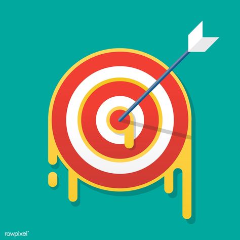 Dart board melting vector | Get this creative vector at www.rawpixel.com Target Wallpaper, Arrow Target, Arrow Board, Eye Graphic, Eye Vision, Goal Digger, Free Vector Illustration, Graphic Design Tools, Dart Board