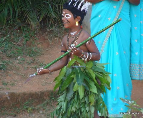 How to Dress as Adivasi - Tribal Fancy Dress Ideas Jungle Theme Dress For Kids, Food Pyramid Model, Bhagya Lakshmi, Pyramid Model, Fancy Dress Ideas, Fancy Dress Competition, Competitions For Kids, Dinosaur Themed Birthday Party, Food Pyramid