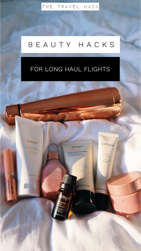 Beauty products and hacks for long haul flights. Get off that plane glowing! Long Haul Flight Beauty Essentials, Long Haul Flights, Lavender Hand Cream, Berry Tea, Beauty Hacks Skincare, Rare Roses, Travel Hack, Life Hacks Beauty, Long Haul Flight