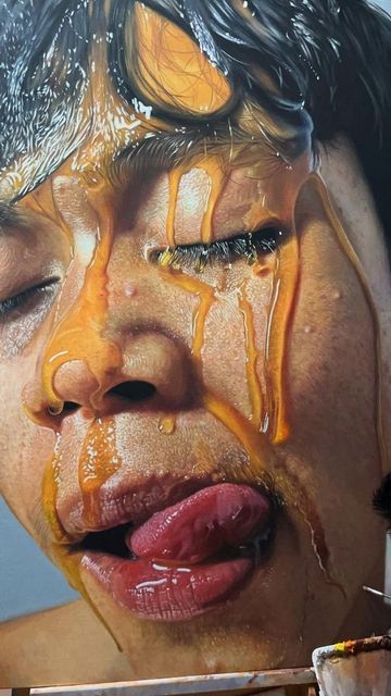 Most Realistic Painting, Photorealism Painting, Oil Portrait, Realistic Paintings, Oil Painters, Hyperrealism, Painting And Drawing, Photorealism, Gcse Art