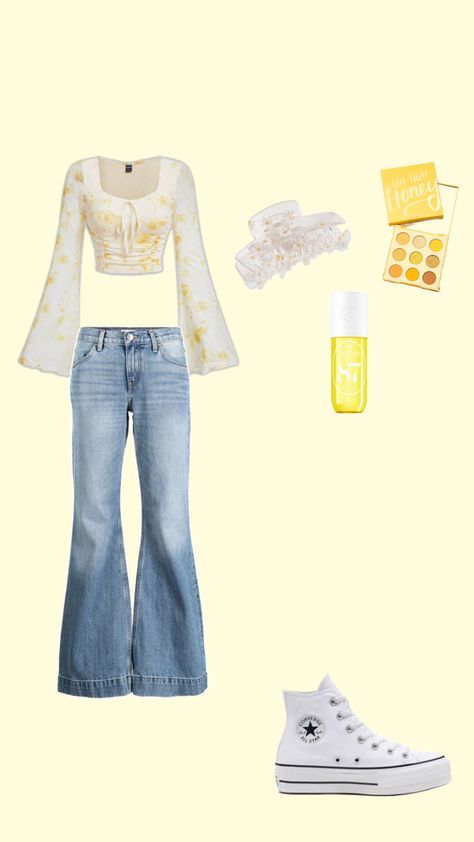 #y2k#yellow#outfit Yellow Y2k Outfit, Yellow Y2k, Yellow Outfits, Yellow Outfit, Yellow