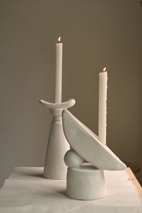 Candle Sticks Series — Sarah Nedovic Candle Sticks, Ceramic Candle, Candle Set, Candlestick Holders, Taper Candle, Candles, Ceramics, Stone, On Instagram