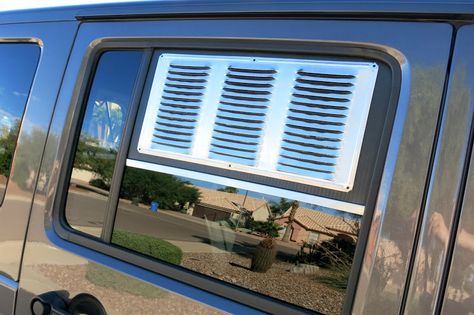 Window Vents for Sleeping Inside Your Rig - Camping & Overland Living - Offroad Passport Astuces Camping-car, Kangoo Camper, 1000 Lifehacks, Minivan Camper Conversion, Suv Camper, Auto Camping, Minivan Camping, Truck Bed Camping, Suv Camping