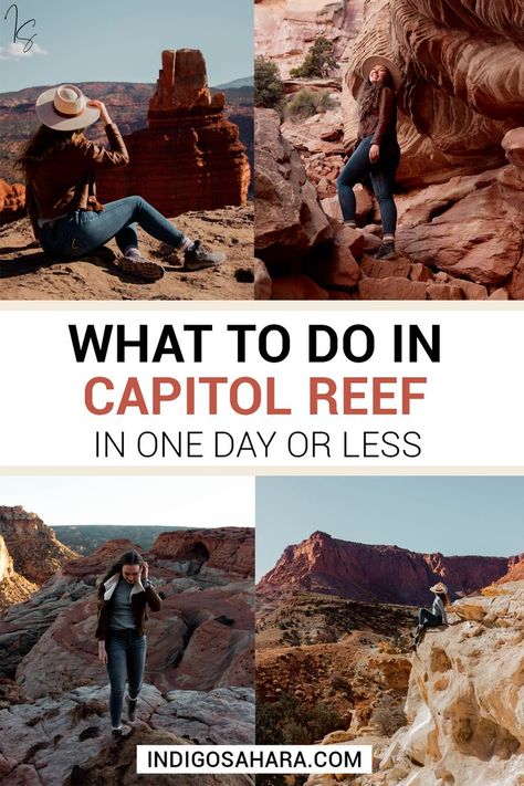 I can't wait to spend one day in Capitol Reef. This itinerary will make the perfect half day Capitol Reef road trip stop! National Park Outfit Ideas, National Park Outfit, National Park Packing List, Park Outfit Ideas, Utah National Parks Road Trip, Ultimate Packing List, Road Trip Packing List, Road Trip Packing, Capitol Reef