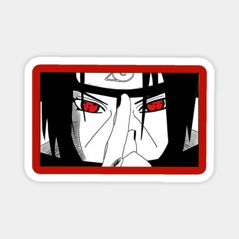 Itachi Sticker, Notes Header, Itachi Uchiha Anime, Manga Stickers, Bike Stickers, Anime Design, Diy Christmas Cards, Anime Stickers, Itachi Uchiha