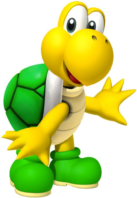 Koopa Troopa! (Top Shell- 7 lt. green hexagons, 4 lt. green triangles, dark green spacers, white edging; lt yellow bottom shell; green boots with lt. yellow soles) Nintendo Embroidery, Mario Car, Mario Bros Png, Koopa Troopa, Super Mario Bros Party, Mario Bros Party, Super Mario Birthday Party, Super Mario 3d, Hama Beads Minecraft