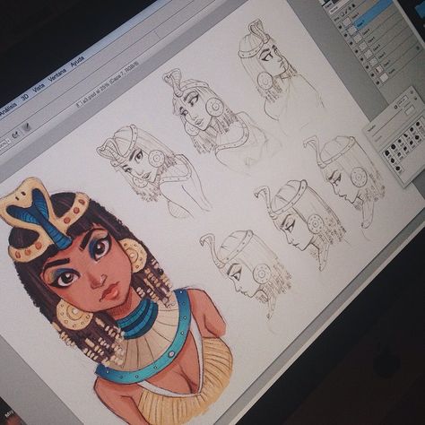 Still working on that Cleopatra project for uni though✨ Jinsoul Loona, Egypt Concept Art, Spain Barcelona, Afrocentric Art, Beauty Art Drawings, Skyfall, Historical Art, Egyptian Art, Still Working