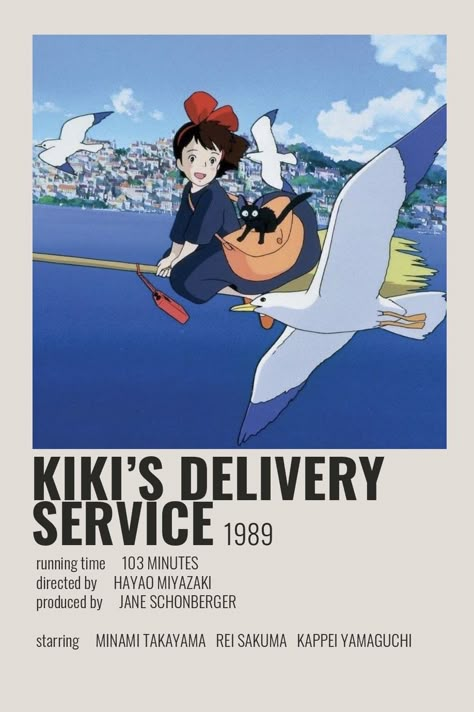 ☆ Minimalist/alternative "Kiki's Delivery Service" anime movie poster ☆ Check out my "Anime Posters" board! Kikis Delivery Service Poster, Studio Ghibli Poster, Film Polaroid, Movie Card, Iconic Movie Posters, Film Posters Minimalist, Film Anime, Poster Anime, Anime Printables