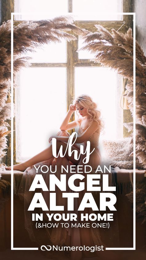 Altar For Angels, Angel Altar Ideas, Working With Angels, How To Build An Altar, How To Be An Angel, Alter Ideas Spiritual, Ancestors Spiritual, Build An Altar, Angel Altar